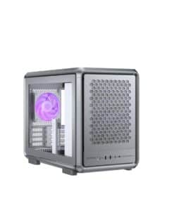 Cooler Master MF400M-SHNN-S00 MasterFrame 400 Mesh Silver, mATX, USB 3.2 Gen 2x2 Type-C, Window - Afbeelding 2