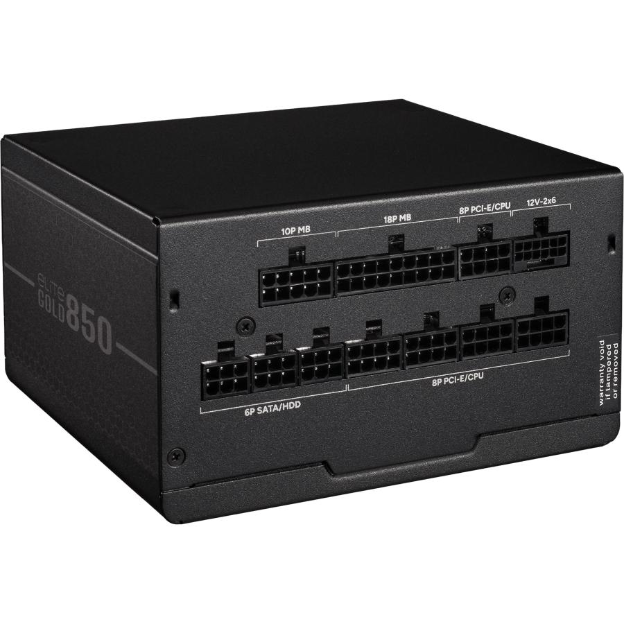 Cooler Master MPX-8505-AFAG-BEU ELITE GOLD 850W, ATX 3.1, =90%, 80+ GOLD, 120mm, Black - Afbeelding 2