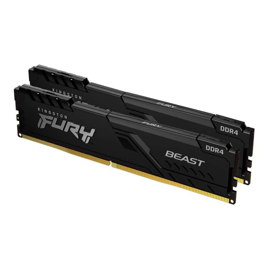 Kingston Technology FURY Beast 16GB 3200MT/s DDR4 CL16 DIMM (Kit van 2) Black - Afbeelding 2