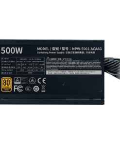 Cooler Master MPW-5001-ACAAG-NL GOLD bulk, ATX, 500W, 80 PLUS GOLD, 120mm, HDB, Black - Afbeelding 5