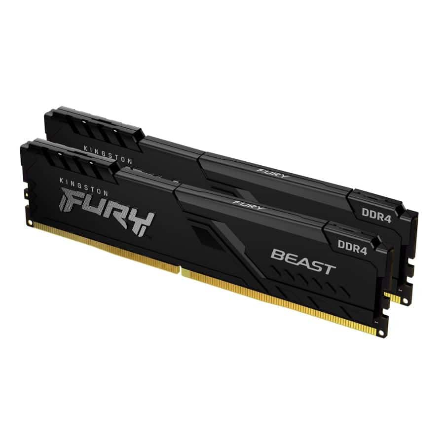 Kingston Technology FURY Beast 16GB 3600MT/s DDR4 CL17 DIMM (Kit van 2) Black