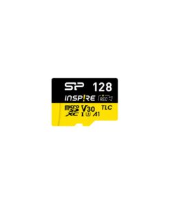 Silicon Power SP128GBSTXLA2V1NSP Inspire MicroSDXC, 128GB, C10, UHS-I U3, V30, A2, 3D TLC, 170 MB/s