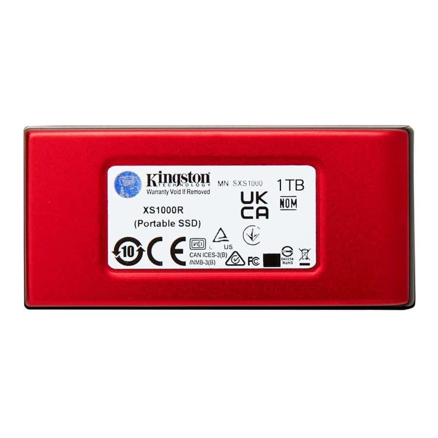 Kingston Technology 1TB XS1000 Red External USB 3.2 Gen 2 Draagbare Solid State Drive - Afbeelding 3