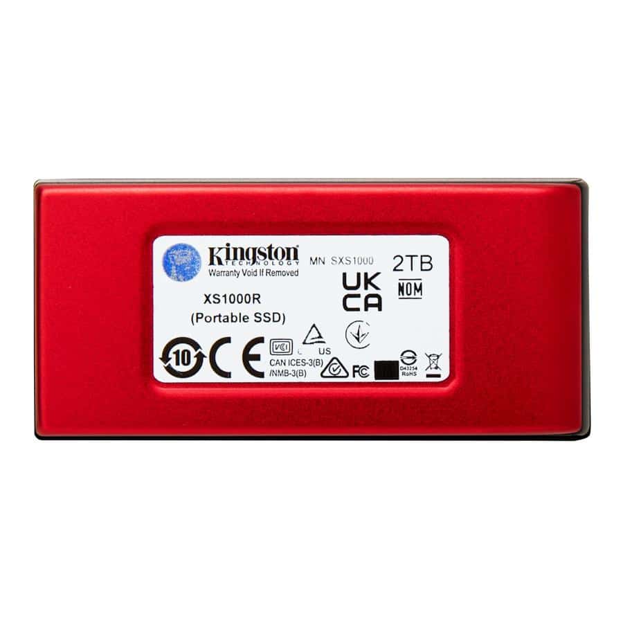Kingston Technology 2TB XS1000 Red External USB 3.2 Gen 2 Draagbare Solid State Drive - Afbeelding 3