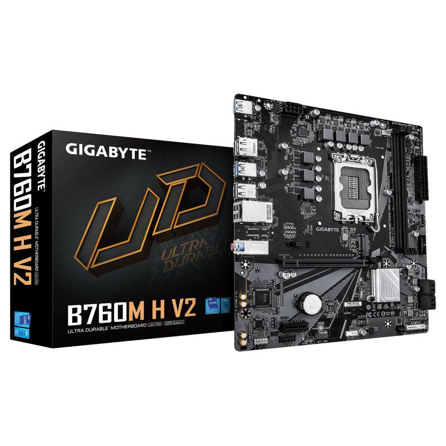 GIGABYTE B760M H V2 moederbord Intel B760 Express LGA 1700 micro ATX