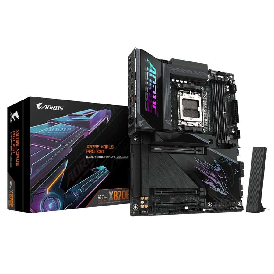 GIGABYTE X870E AORUS PRO X3D AMD X870E Socket AM5 ATX - Afbeelding 2