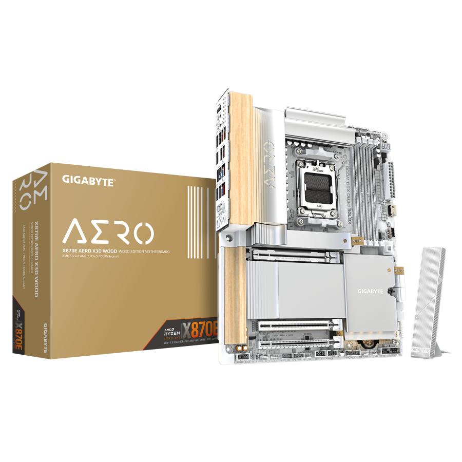 GIGABYTE X870E AERO X3D WOOD AMD X870E Socket AM5 ATX