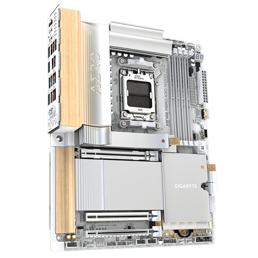 GIGABYTE X870E AERO X3D WOOD AMD X870E Socket AM5 ATX - Afbeelding 3