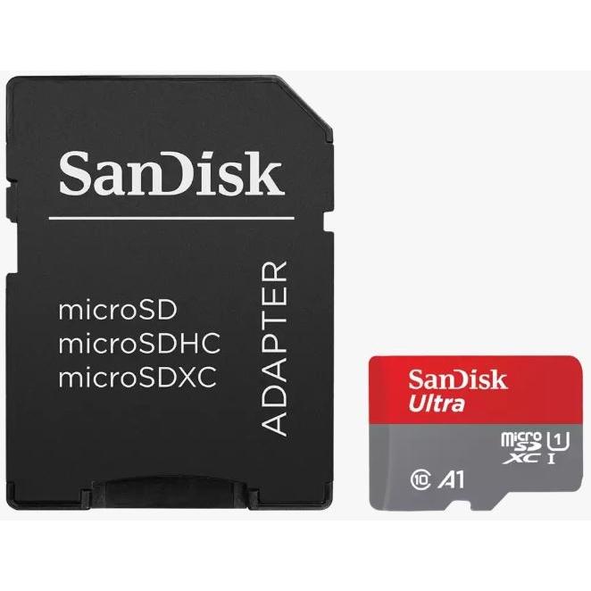 Sandisk SDSQUAB-064G-GN6MA Ultra microSDXC w/ adapter, 64GB, UHS-I, A1, 140MB/s - Afbeelding 2