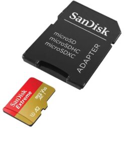 Sandisk SDSQXAA-128G-GN6MA Extreme MicroSDXC w/ adapter, 128GB, V30, A2, C10, UHS-I, U3, 190MB/s - Afbeelding 2