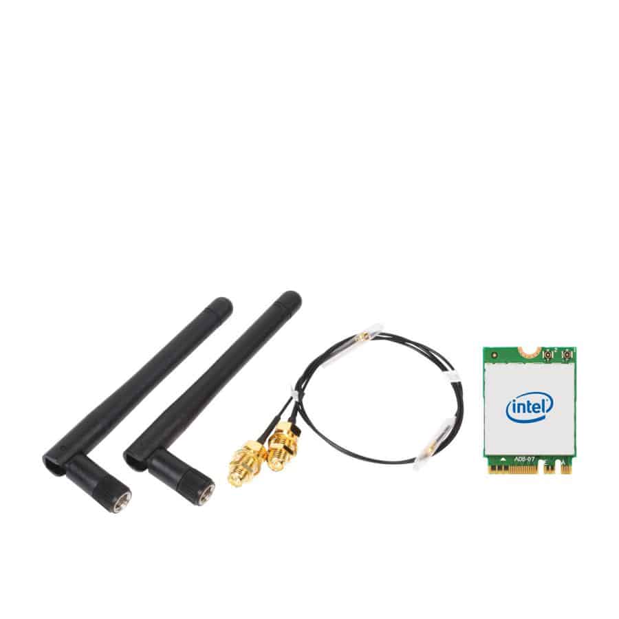 Shuttle WLN-M12 - Intel WLAN-AX210/Bluetooth Combo Kit inklusief M.2 card, cables and externe antennes voor Slim PCs