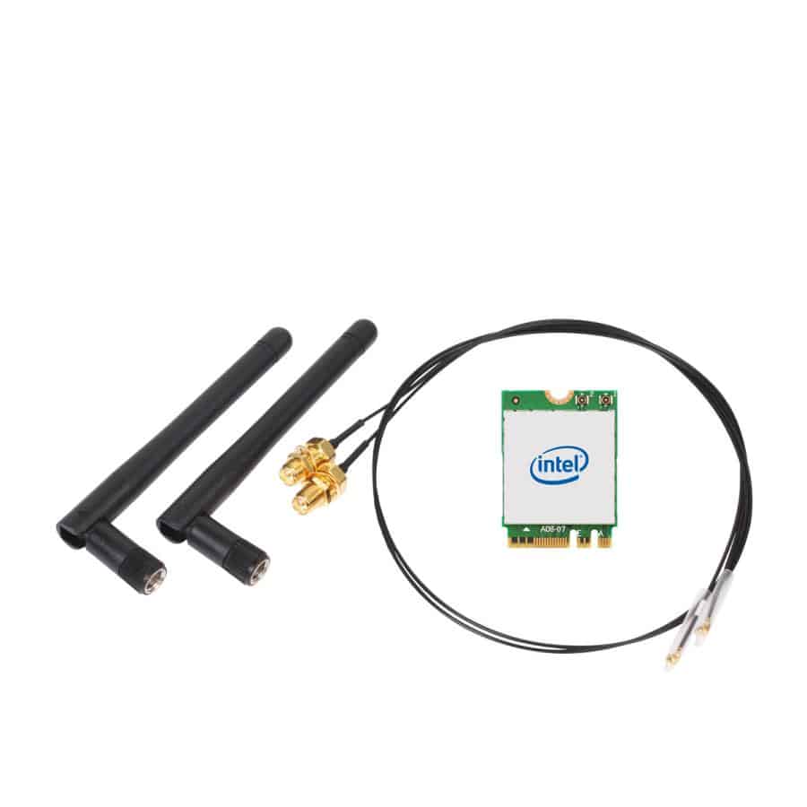Shuttle WLN-M22 - Intel WLAN-AX210/Bluetooth Combo Kit inklusief M.2 card, cables and externe antennes voor Cube's - Afbeelding 2