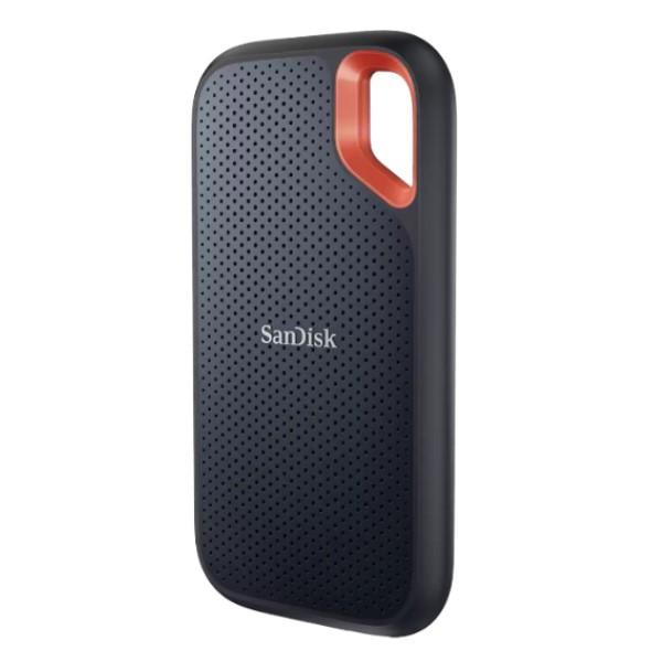 SanDisk SDSSDE61-4T00-G25 Extreme Portable SSD, 4TB, USB Type-C, PCIe NVME, 1050/ 1000 MB/s, Black - Afbeelding 2