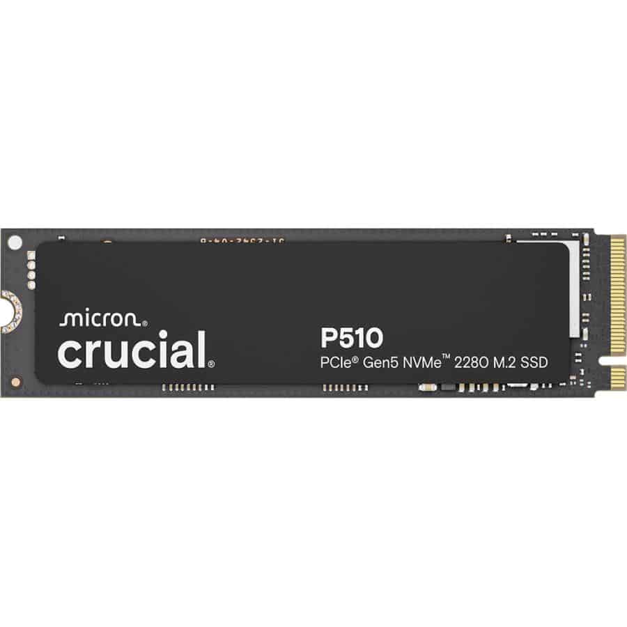 Crucial CT1000P510SSD8 P510 SSD, 1 TB, M.2, PCIe 5.0, 11000/ 9500 MB/s