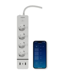 XENON SMART X7087 Smart Group Socket, 4x Schuko 230V, 2x USB Type-A, 1x USB Type-C 30W, White