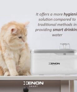 XENON SMART X8650_M1 Smart Cat Water Fountain - White, Wi-Fi 2.4GHz + BLE, < 35 dB, 5v adapter - Afbeelding 4