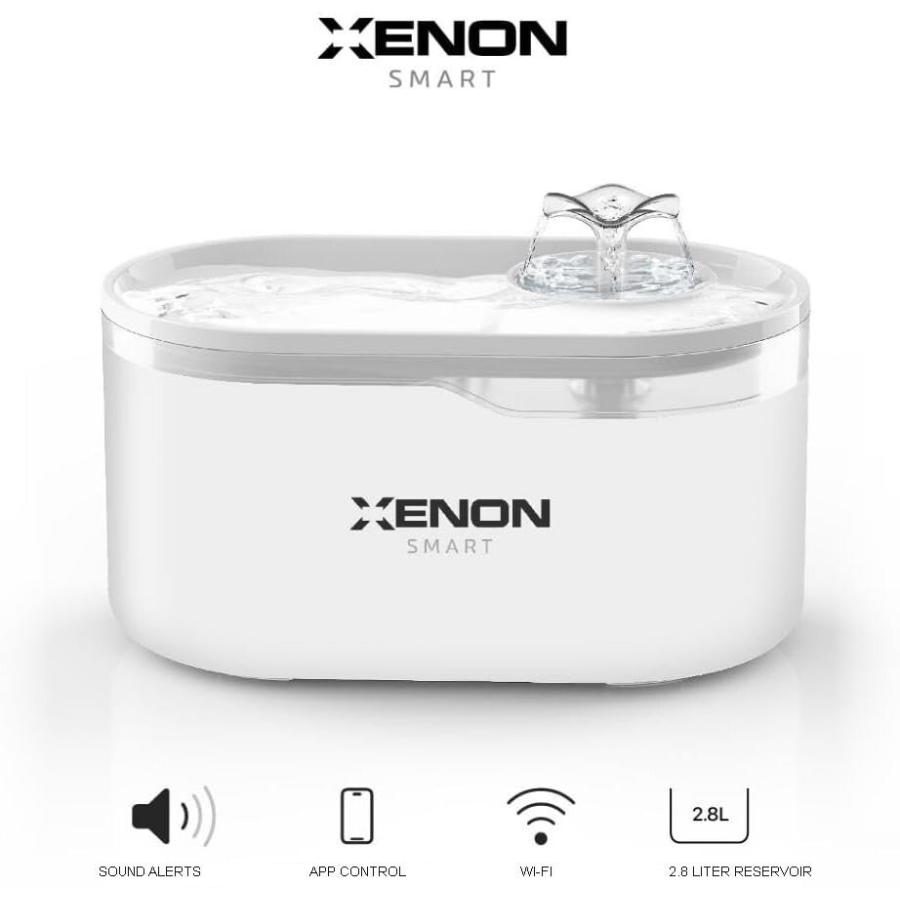 XENON SMART X8650_M1 Smart Cat Water Fountain - White, Wi-Fi 2.4GHz + BLE, < 35 dB, 5v adapter - Afbeelding 5