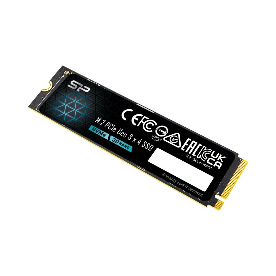 Silicon Power SP128GBP34A60M28 Ace-A60 SSD, 128GB, PCIe Ge3x4, NVMe 1.3, SLC + HMB, 1800/ 600 MB/s - Afbeelding 2