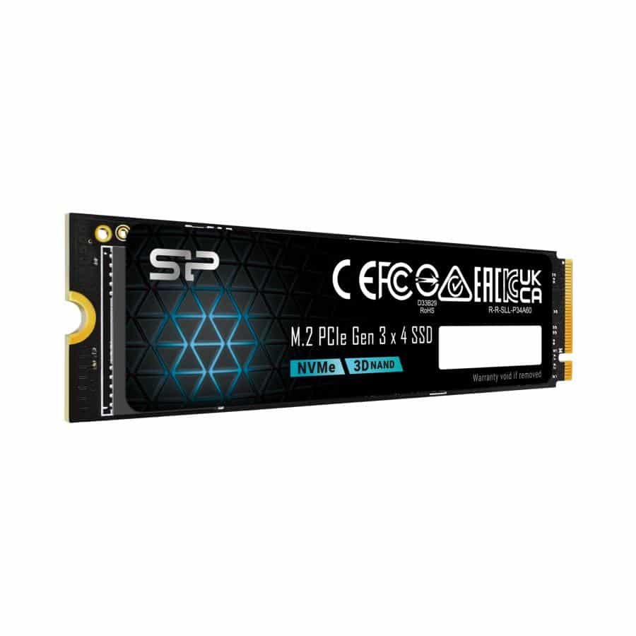 Silicon Power SP128GBP34A60M28 Ace-A60 SSD, 128GB, PCIe Ge3x4, NVMe 1.3, SLC + HMB, 1800/ 600 MB/s - Afbeelding 3