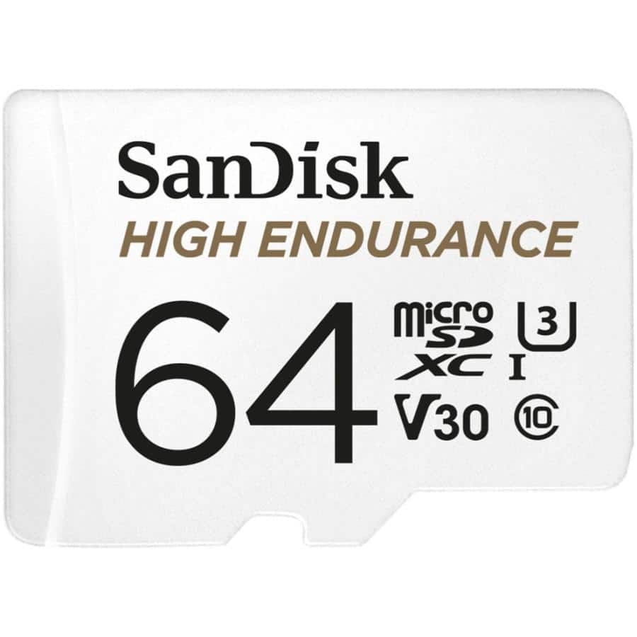 SanDisk SDSQQNR-064G-GN6IA High Endurance microSDHC, 64GB, V30 UHS-I, 100MB/s