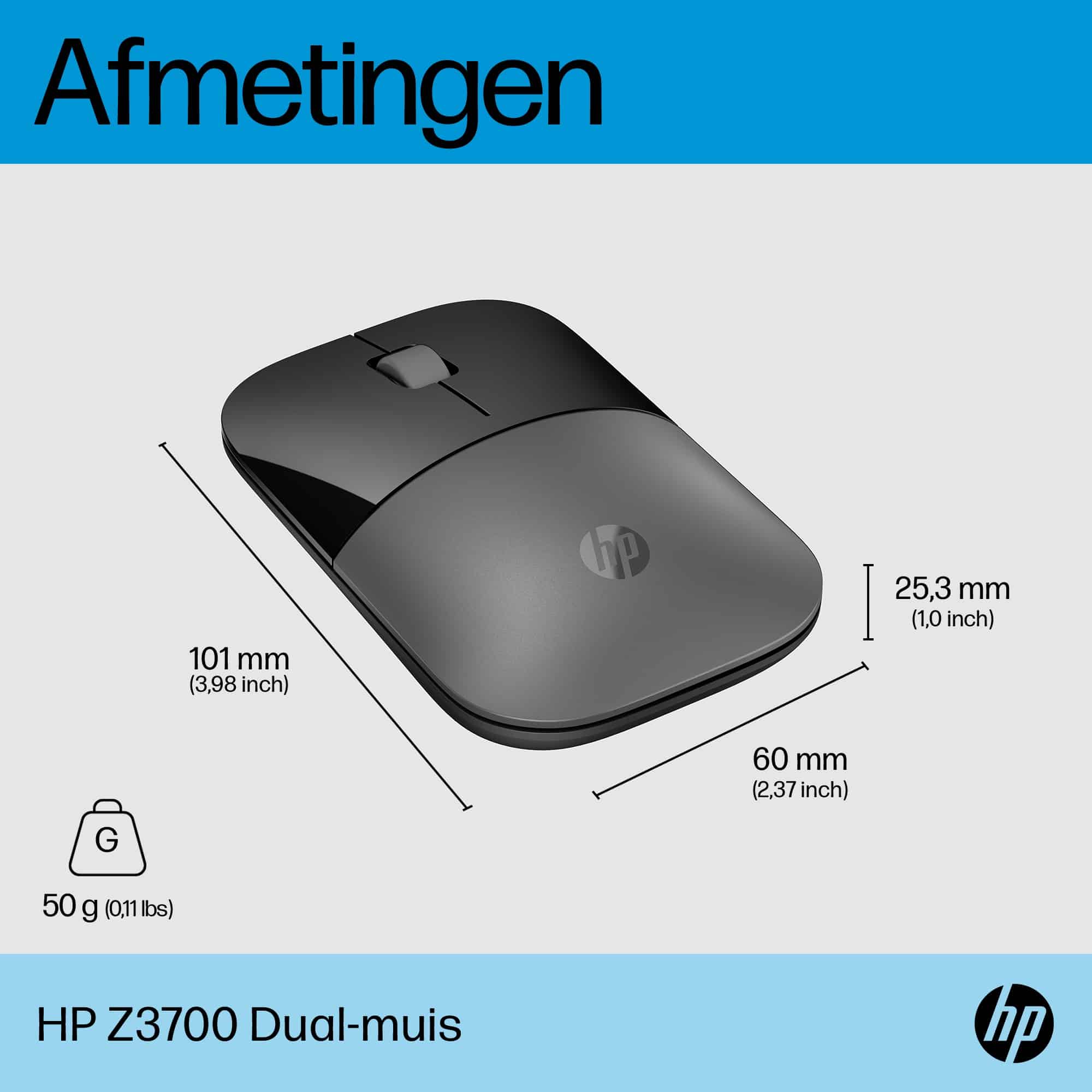 HP Z3700 Dual Silver-muis