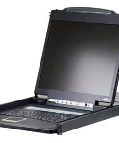 ATEN CL1316N rack console 48,3 cm (19") 1280 x 1024 Pixels Metaal, Kunststof Zwart 1U