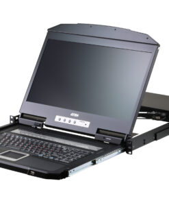 ATEN CL3116NX rack console 47 cm (18.5") 1366 x 768 Pixels Metaal, Kunststof Zwart 1U