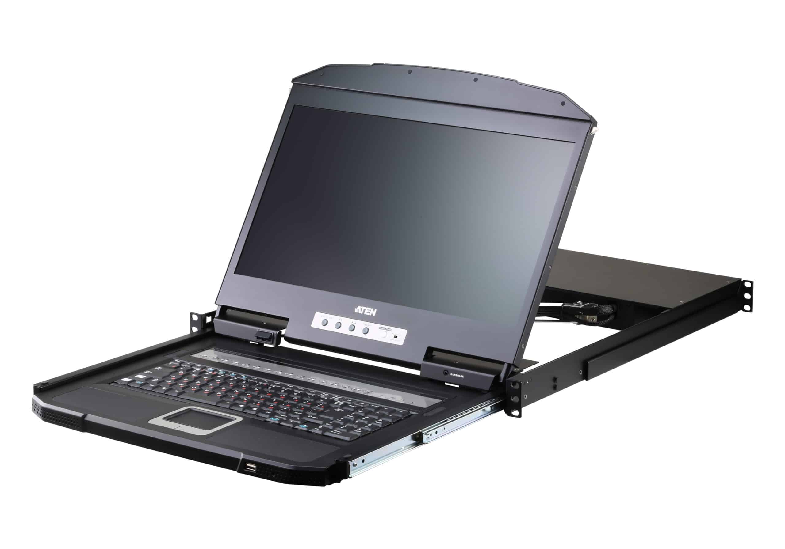 ATEN CL3116NX rack console 47 cm (18.5") 1366 x 768 Pixels Metaal, Kunststof Zwart 1U