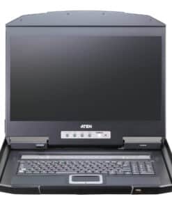 ATEN CL3116NX rack console 47 cm (18.5") 1366 x 768 Pixels Metaal, Kunststof Zwart 1U - Afbeelding 2