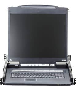 ATEN CL5716IN rack console 48,3 cm (19") 1280 x 1024 Pixels Metaal, Kunststof Zwart 1U - Afbeelding 5