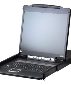 ATEN CL5708IM rack console 43,2 cm (17") 1280 x 1024 Pixels Metaal, Kunststof Zwart 1U