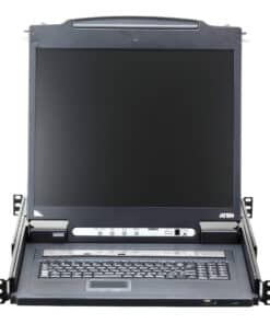 ATEN CL5708IM rack console 43,2 cm (17") 1280 x 1024 Pixels Metaal, Kunststof Zwart 1U - Afbeelding 2