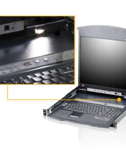 ATEN KL1516AM rack console 43,2 cm (17") 1280 x 1024 Pixels Metaal Zwart 1U - Afbeelding 2