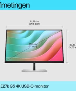 HP E-Series E27k G5 4K USB C-monitor - Afbeelding 3