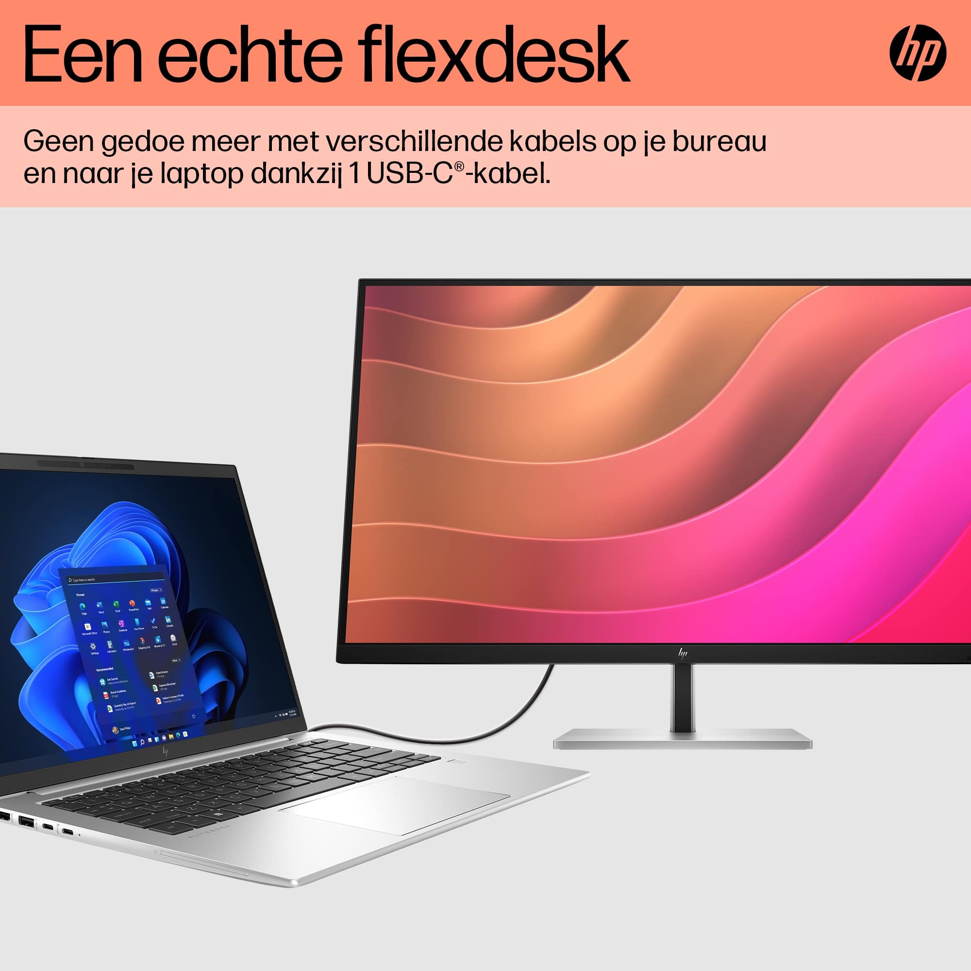HP E32k G5 4K USB C-monitor - Afbeelding 3