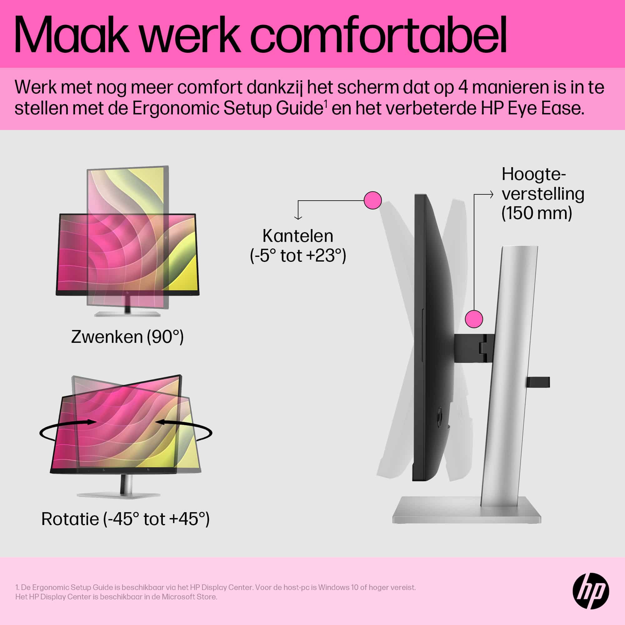 HP E24t G5 FHD Touch Monitor - Afbeelding 3