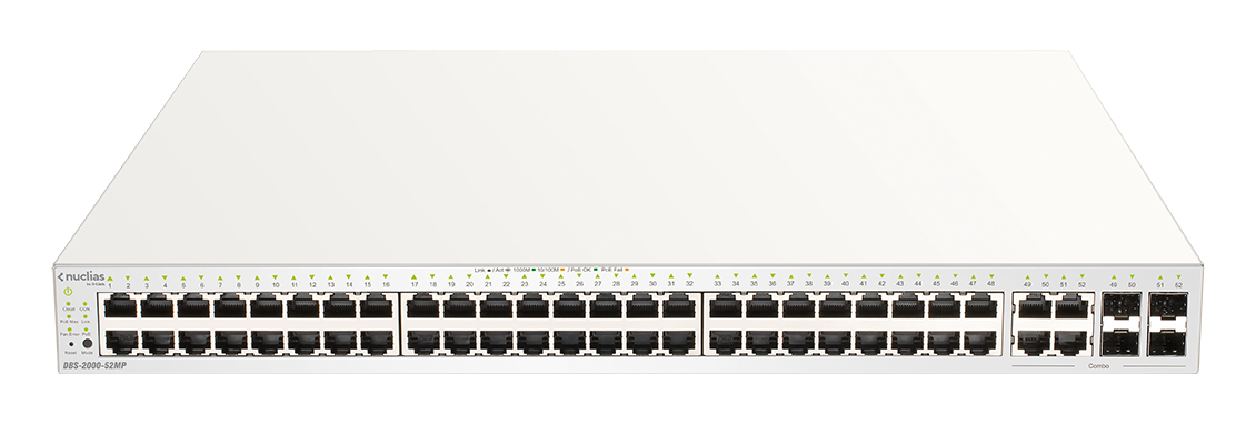 D-Link DBS-2000-52MP/E netwerk-switch Managed L2 Gigabit Ethernet (10/100/1000) Power over Ethernet (PoE) Wit - Afbeelding 2