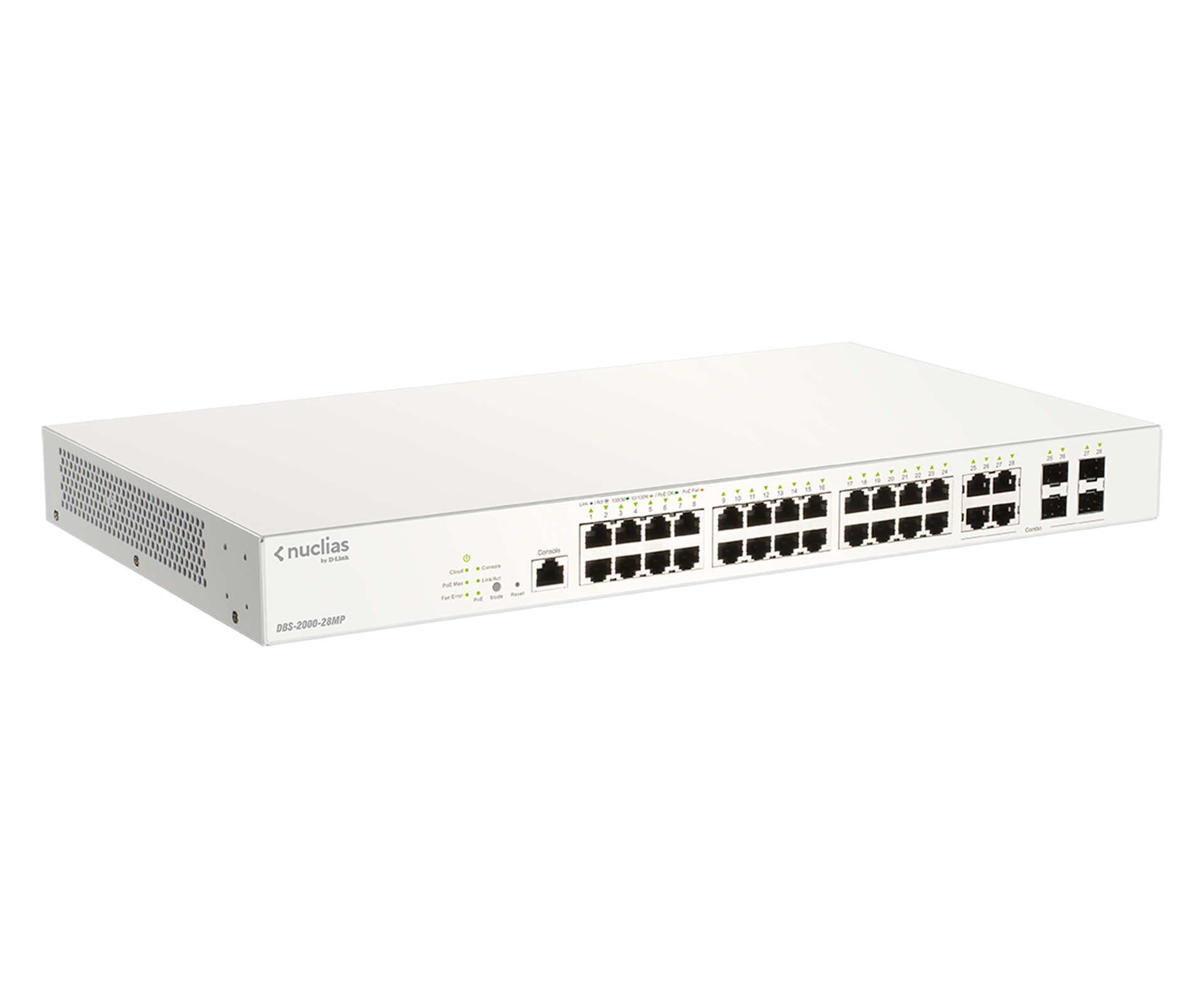 D-Link DBS-2000-28MP/E netwerk-switch Managed L2 Gigabit Ethernet (10/100/1000) Power over Ethernet (PoE) Grijs - Afbeelding 4