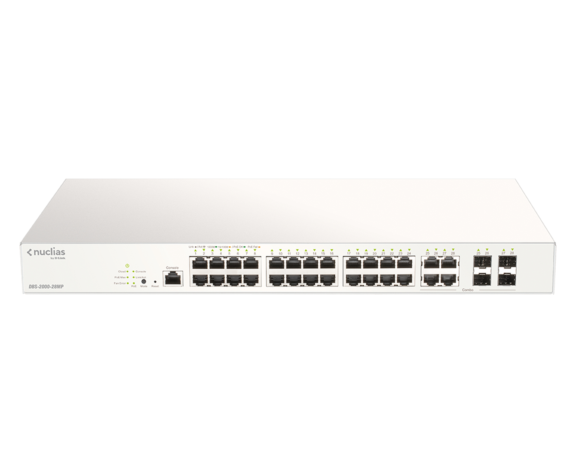 D-Link DBS-2000-28MP/E netwerk-switch Managed L2 Gigabit Ethernet (10/100/1000) Power over Ethernet (PoE) Grijs - Afbeelding 3