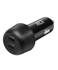 ACT 2-poorts USB-C Fast Charge Autolader 45W met Power Delivery