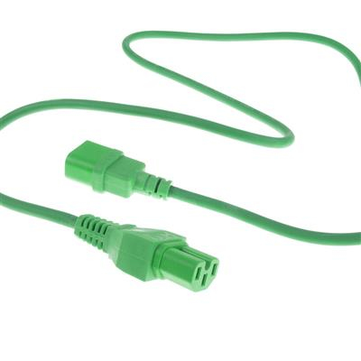 ACT Netsnoer C14 - C15 groen 2 m - Afbeelding 2