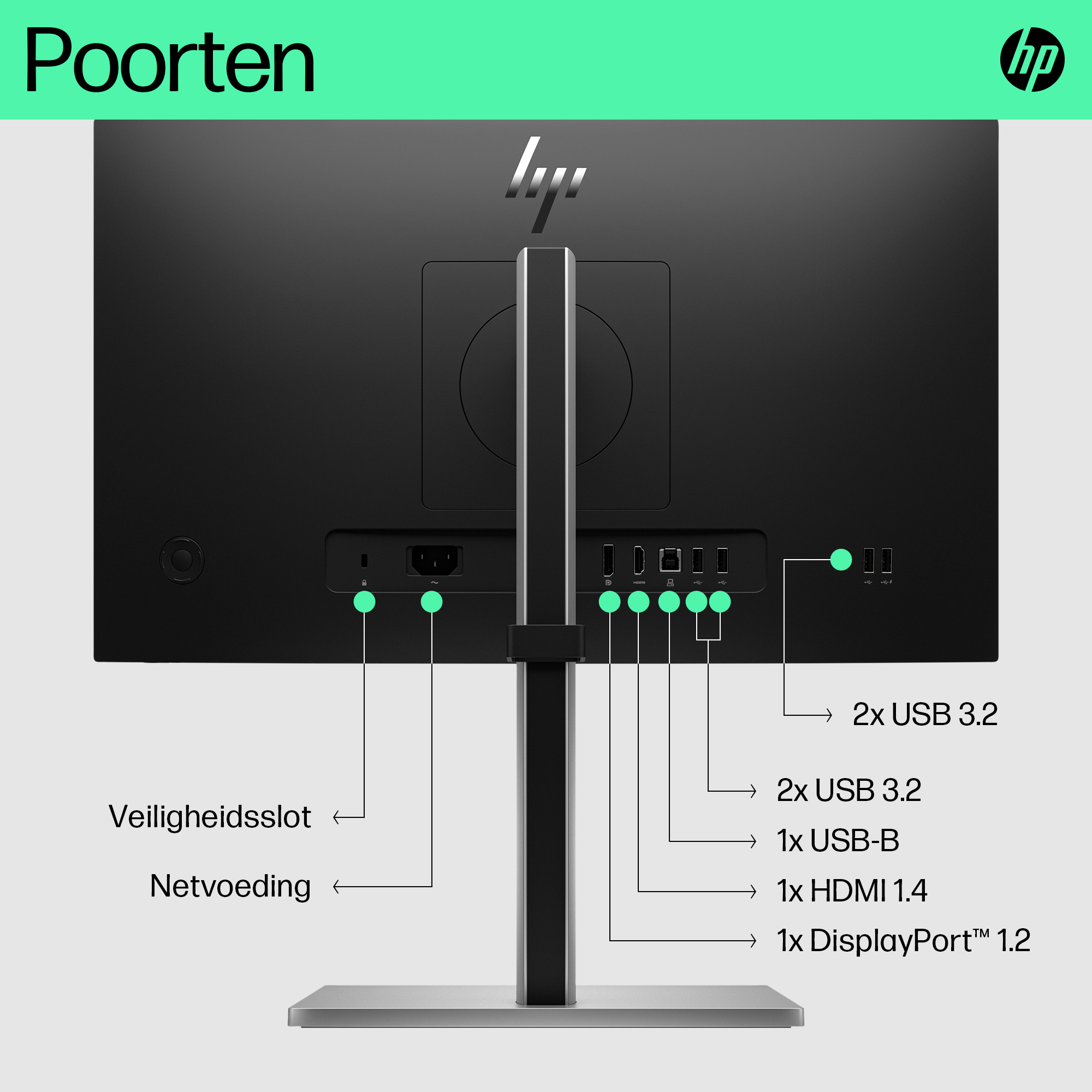 HP E-Series E22 G5 FHD-monitor - Afbeelding 6
