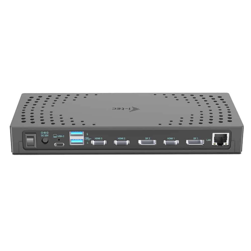 i-tec USB 3.0 / USB-C / Thunderbolt, 3x 4K Docking Station Gen 2 + Power Delivery 100W - Afbeelding 4