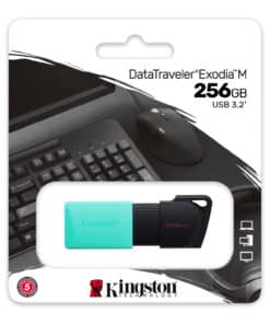Kingston Technology DataTraveler Exodia M 256 GB, USB 3.2 Gen 1 (zwart + blauwgroen) - Afbeelding 6