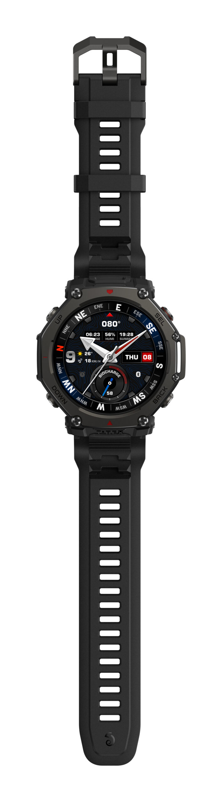 Amazfit T-Rex 3 Pro 3,81 cm (1.5") AMOLED 48 mm Digitaal 480 x 480 Pixels Touchscreen Zwart Wifi GPS - Afbeelding 4