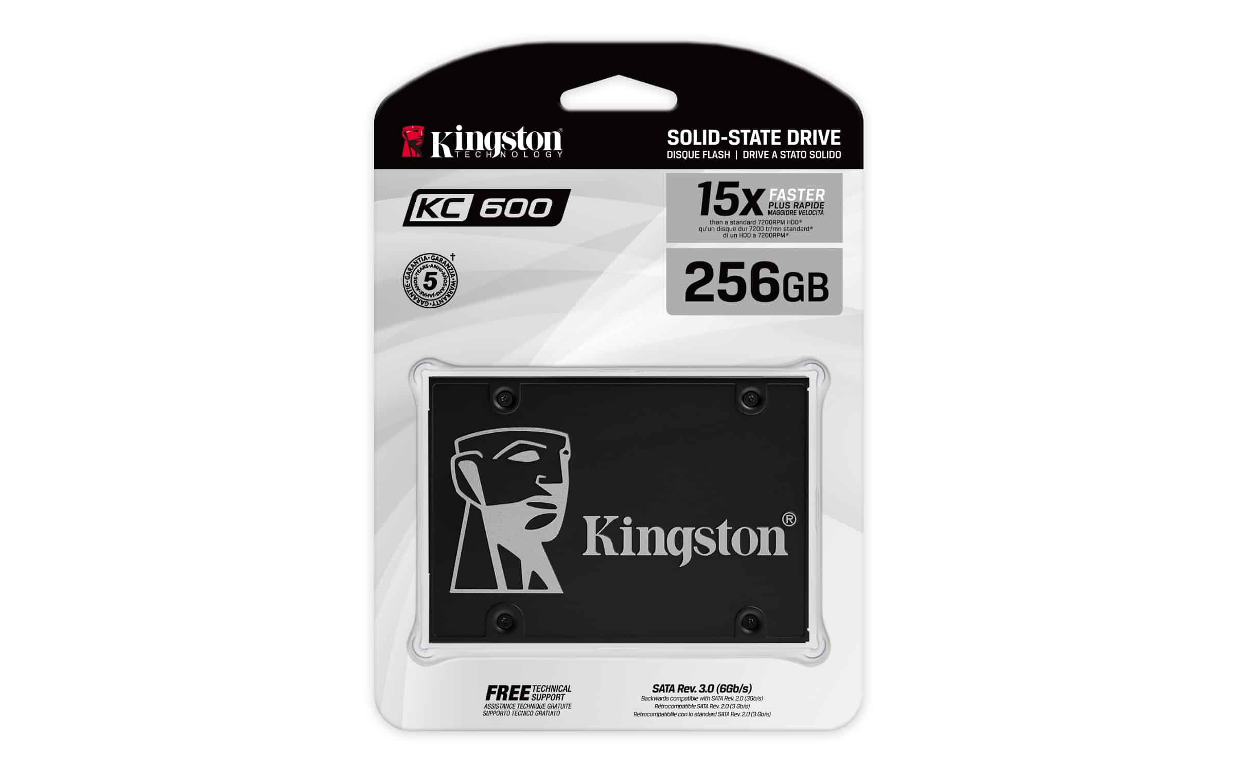 Kingston Technology 256G SSD KC600 SATA3 2.5" - Afbeelding 4