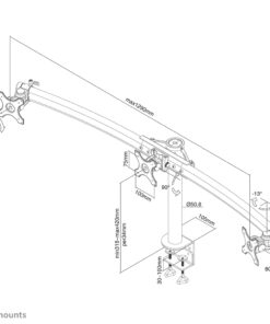 Neomounts FPMA-D700D3 Monitorarm 10-27"