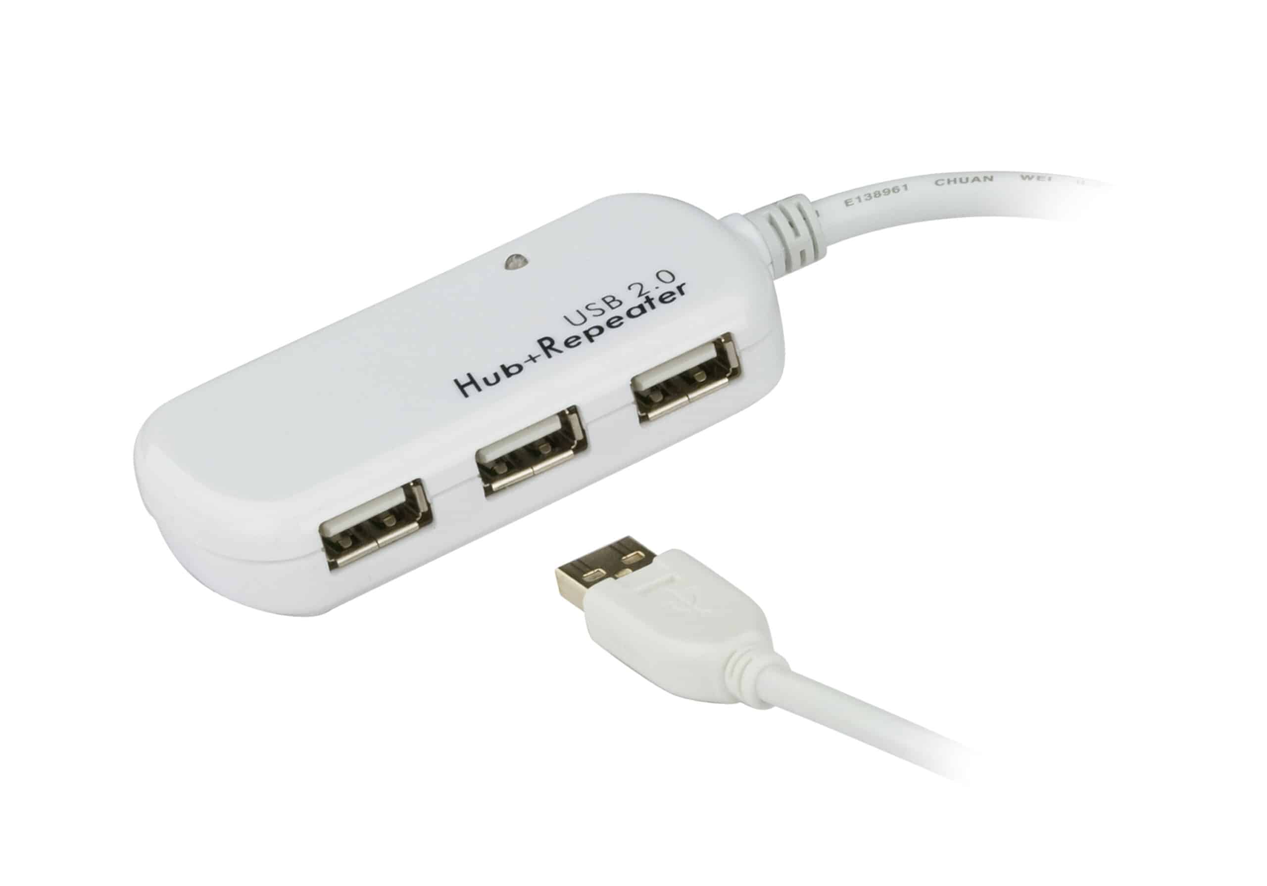 ATEN 12 m 4 poorten USB 2.0 verlengkabel (Daisy-chaining tot 60 m)