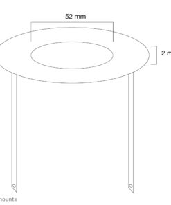 Neomounts FPMA-CRS5 Afdekrozet - diam. 52 mm