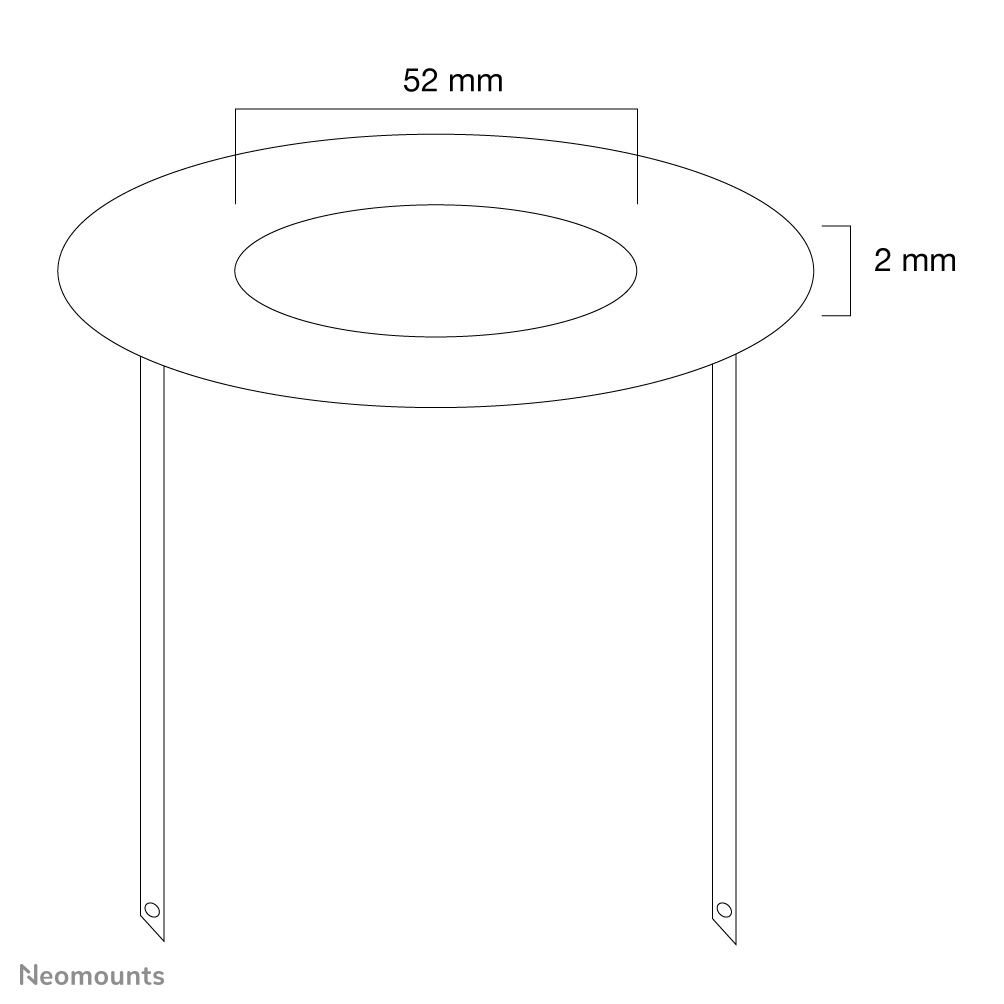 Neomounts FPMA-CRS5 Afdekrozet - diam. 52 mm